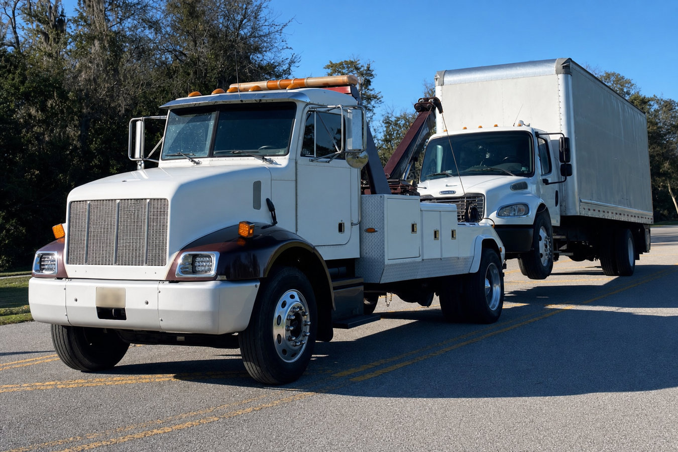 Truck towing